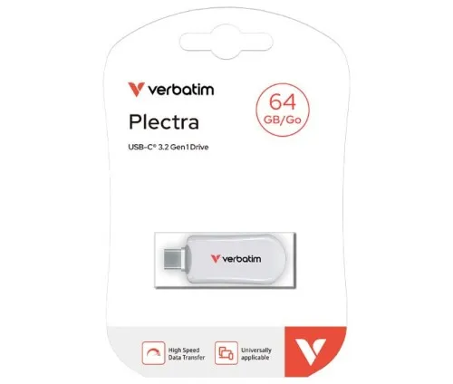 Verbatim 30228 Clé USB - 64 Go USB Type-C 3.2 Gen 1 (3.1 Gen 1), Blanc