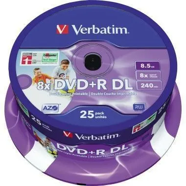 Verbatim DVD+R DL 43667 (VE25)