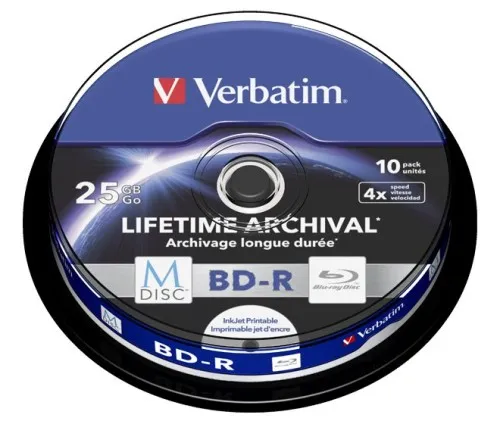 Verbatim M-DISC BD-R 25GB/1-4x 43825 (VE10)