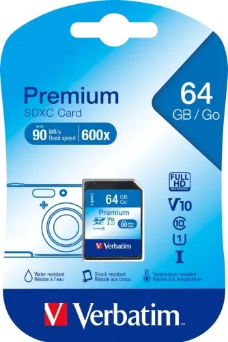 Carte SDXC Verbatim 64 Go 44024