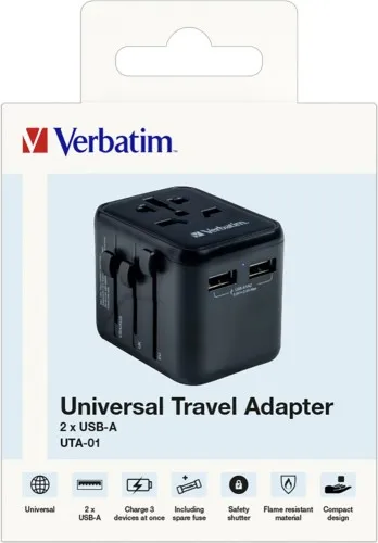 Adaptateur de voyage Verbatim UTA-01