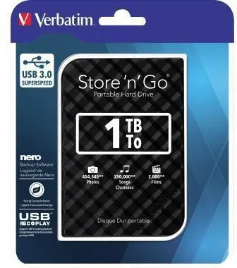Disque dur externe Verbatim 1 To USB 3.0 (53194)