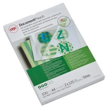Poche de protection pour documents GBC DocumentPouch 3200723 DIN A4 125 µm 100 pièces/boîte — lot de 100 pièces