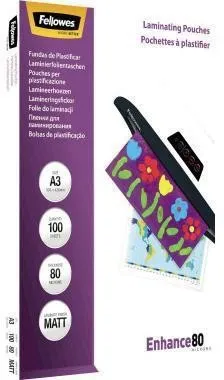 Film de laminage Fellowes Enhance 80 5452003 DIN A3 transparent 100 pièces/paquet