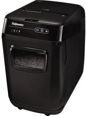 Broyeur de documents Fellowes AutoMax 200M avec coupe micro jusqu'à 180 feuilles Noir