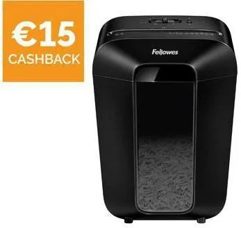 Destructeur Fellowes LX70 avec coupe en particules jusqu'à 11 feuilles noir