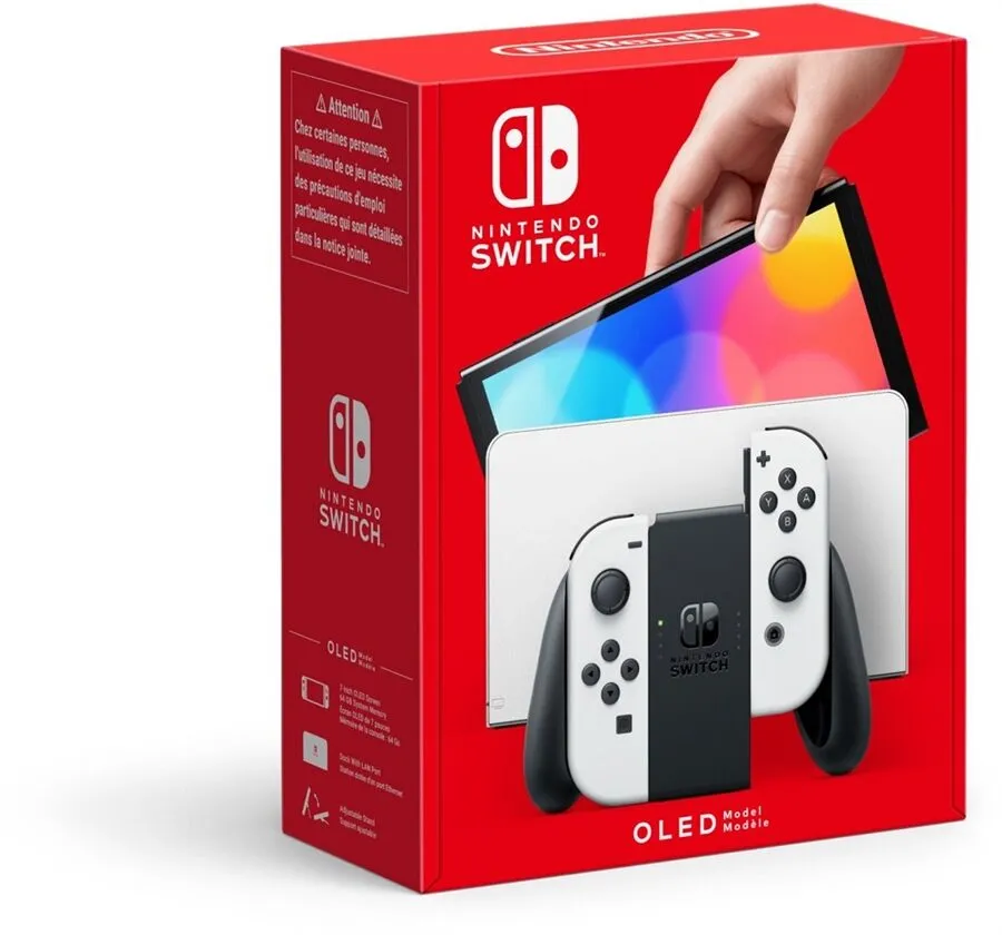 Nintendo Switch OLED blanc-noir FullHD, écran 7" 10007454