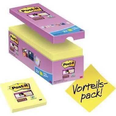 Post-it Notes adhésives 65416SYP 76x76 mm 90 feuilles/bloc 16 unités