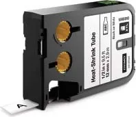 DYMO® Original XTL gaine thermorétractable - noir sur blanc - pour XTL 300/500, polyoléfine, sans fin