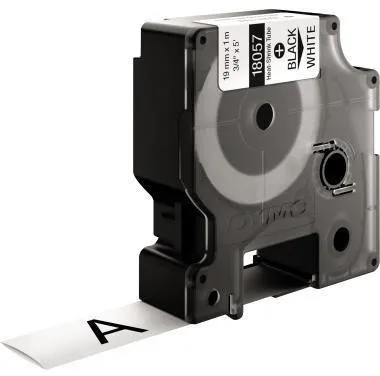 DYMO® Original manchon thermorétractable IND pour Rhino, polyoléfine - noir sur blanc
