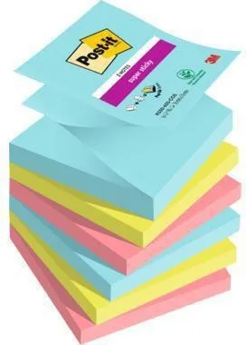 Post-it Notes autocollantes Super Sticky R330-6SS-COS 76x76mm multicolore 6 blocs