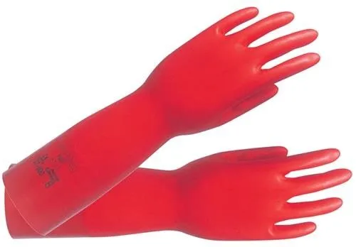 Gant de protection chimique Ansell AlphaTec Sol-Vex 37-900 taille 9 rouge certifié EN 388, EN 374, ISO 9001