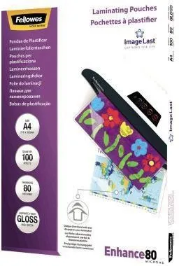 Fellowes Film de laminage ImageLast 5306114 DIN A4 brillant 100 feuilles/paquet