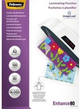 Film de laminage Fellowes ImageLast 5306207 DIN A3 transparent, 100 feuilles/paquet