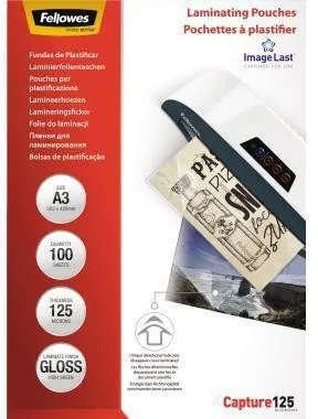 Film de laminage Fellowes ImageLast 5307506 DIN A3 transparent - 100 feuilles/paquet