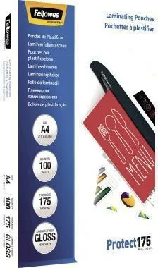 Film de laminage Fellowes Protect 175 - Réf. 5308703 - DIN A4 - 100 feuilles/pack