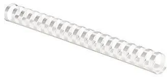Dos de reliure plastique Fellowes COMB 5346604 14 mm blanc 100 pièces/boîte — lot de 100 pièces