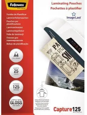 Fellowes Film de laminage ImageLast 5396301 DIN A4 125 µm, 25 feuilles/paquet