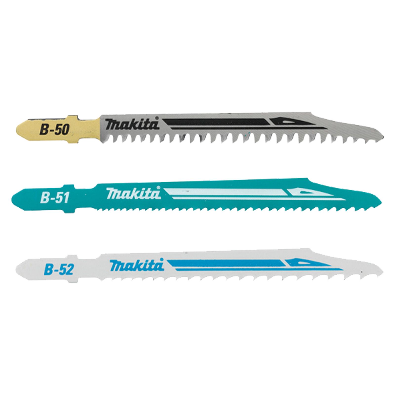 Set de lames de scie sauteuse Makita 3 pièces - B-06292 — lot de 3 pièces