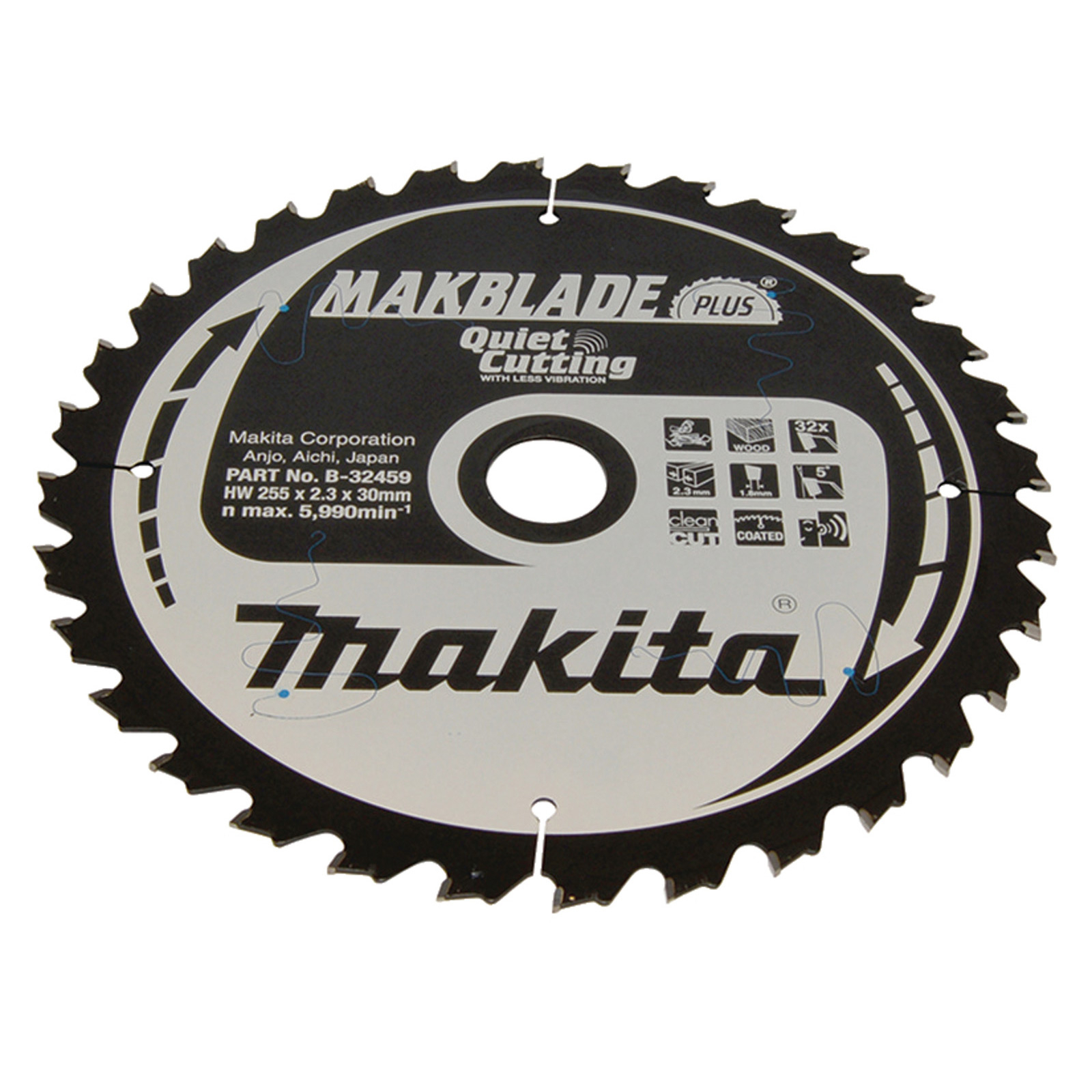 Lame de scie circulaire Makita MAKBLADE+ 255x30x32Z - B-32459