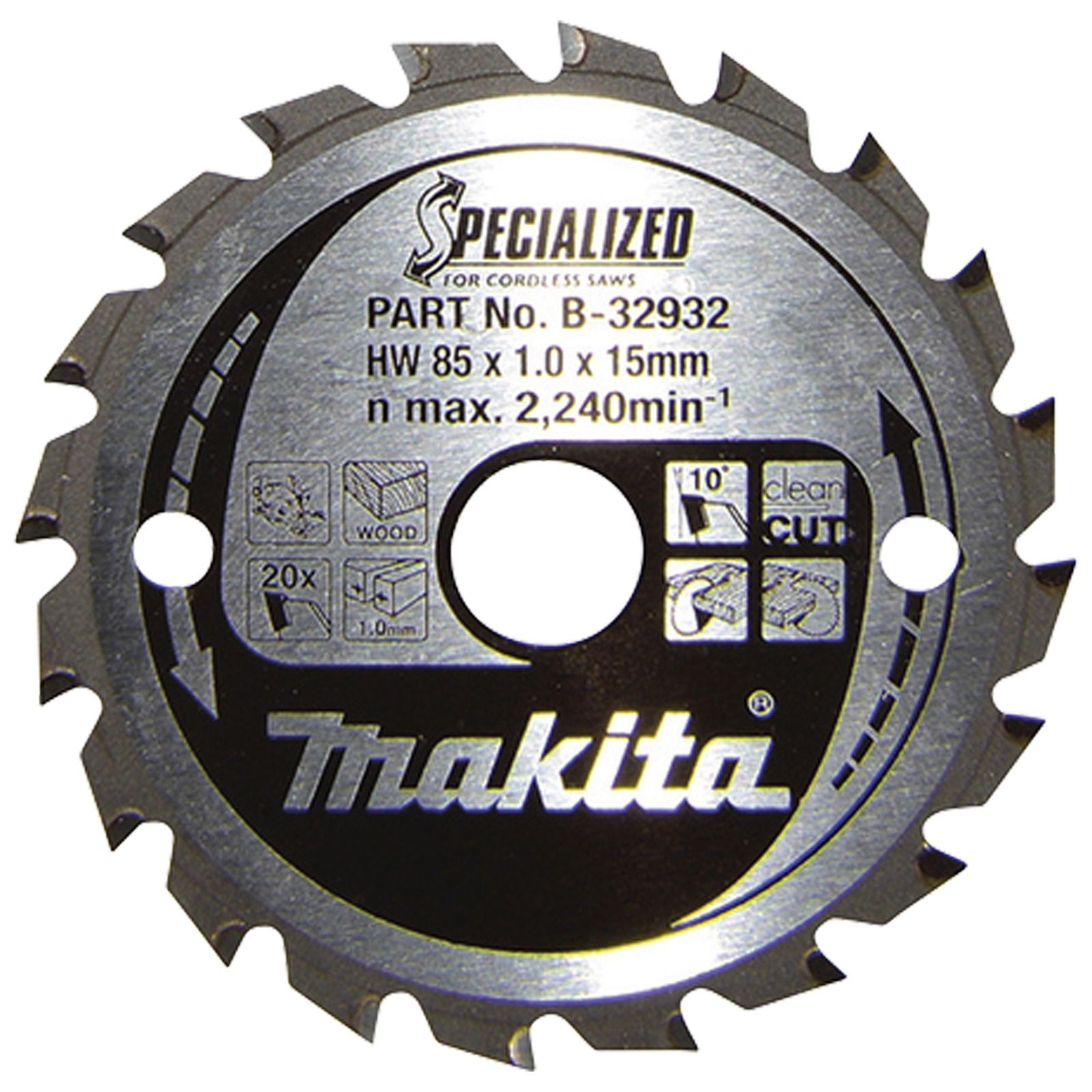 Makita SPECIALIZED Sciage 85x15x20Z - B-32932