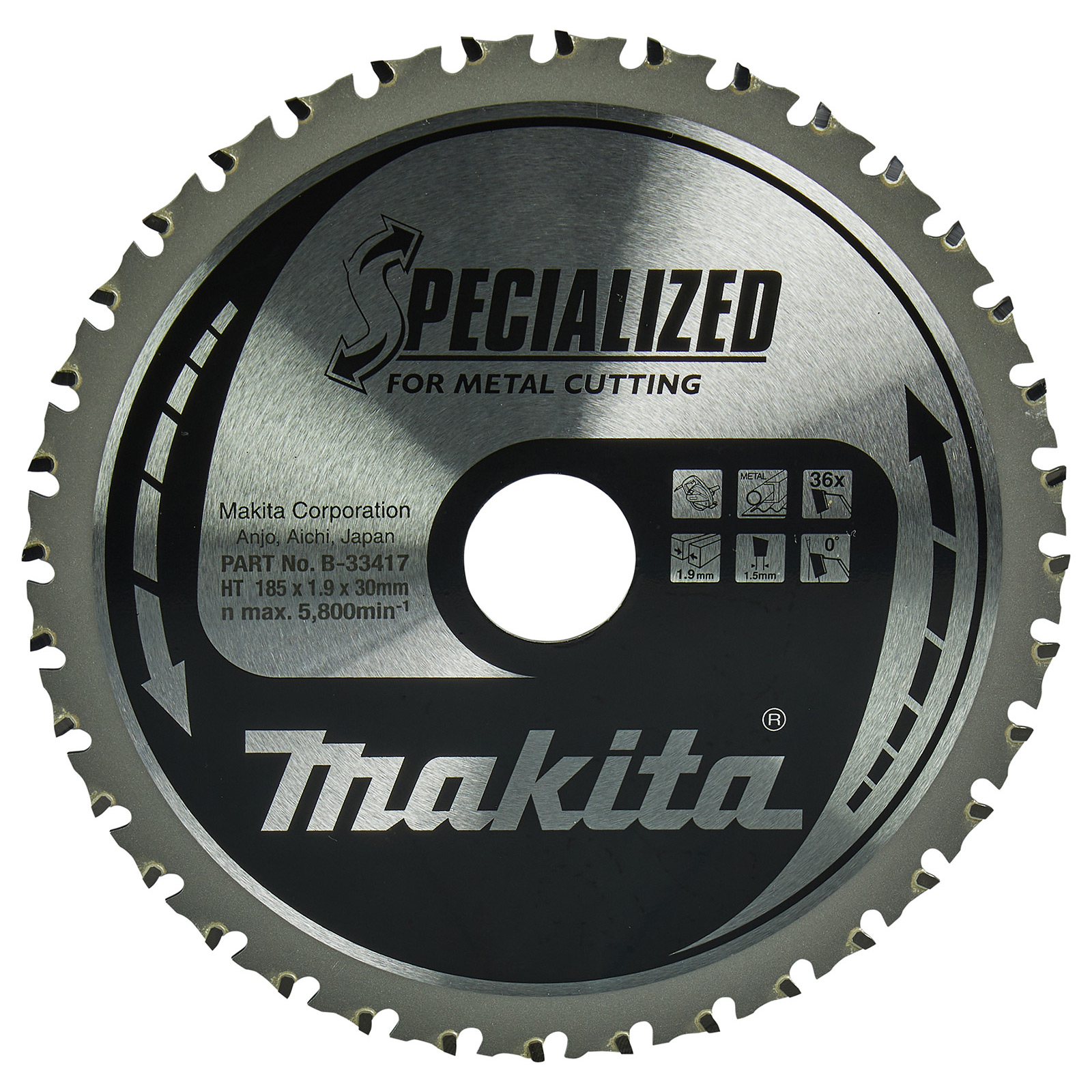 Makita SPECIALIZED Scie à onglet 185x30x36Z - B-33417