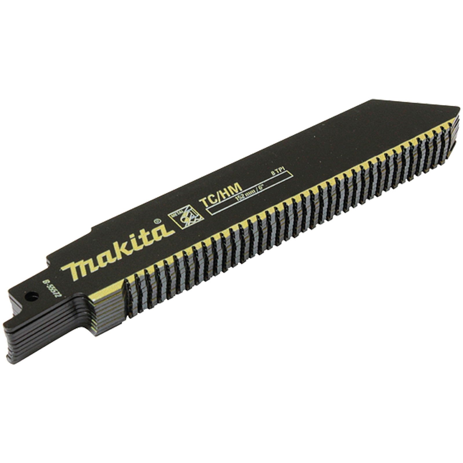 Lame de scie alternative Makita de secours, 152 x 1,25 mm - 8 TPI - 10 pièces - B-55572-10