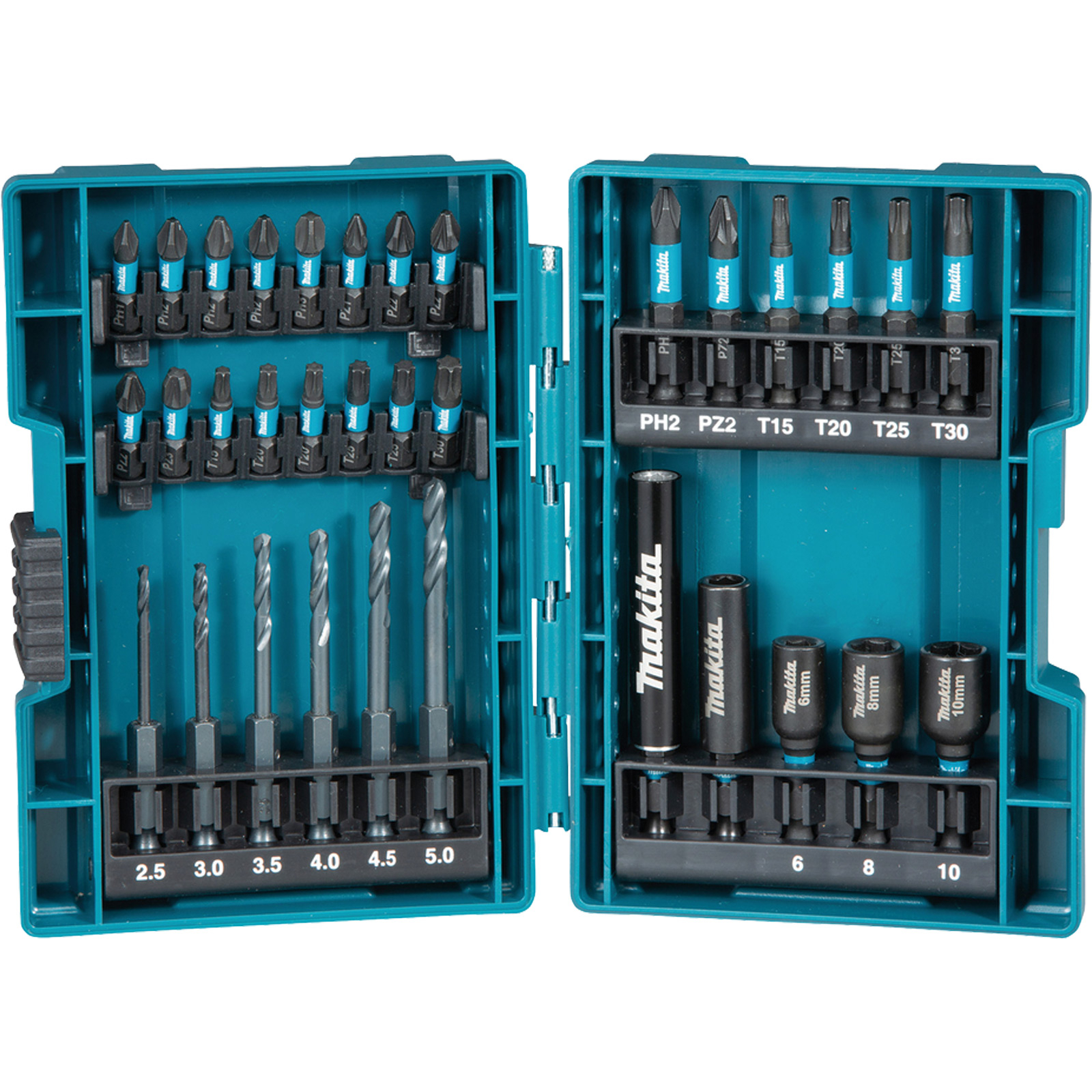 Set de forets et embouts Makita, Impact Black - 33 pièces - B-66896