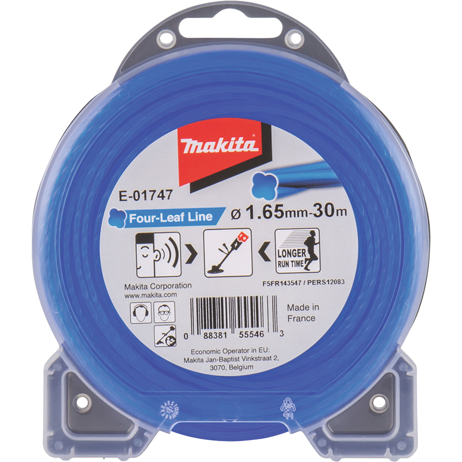 Makita® Fil de coupe Four Leaf 1,65 mm x 30 m