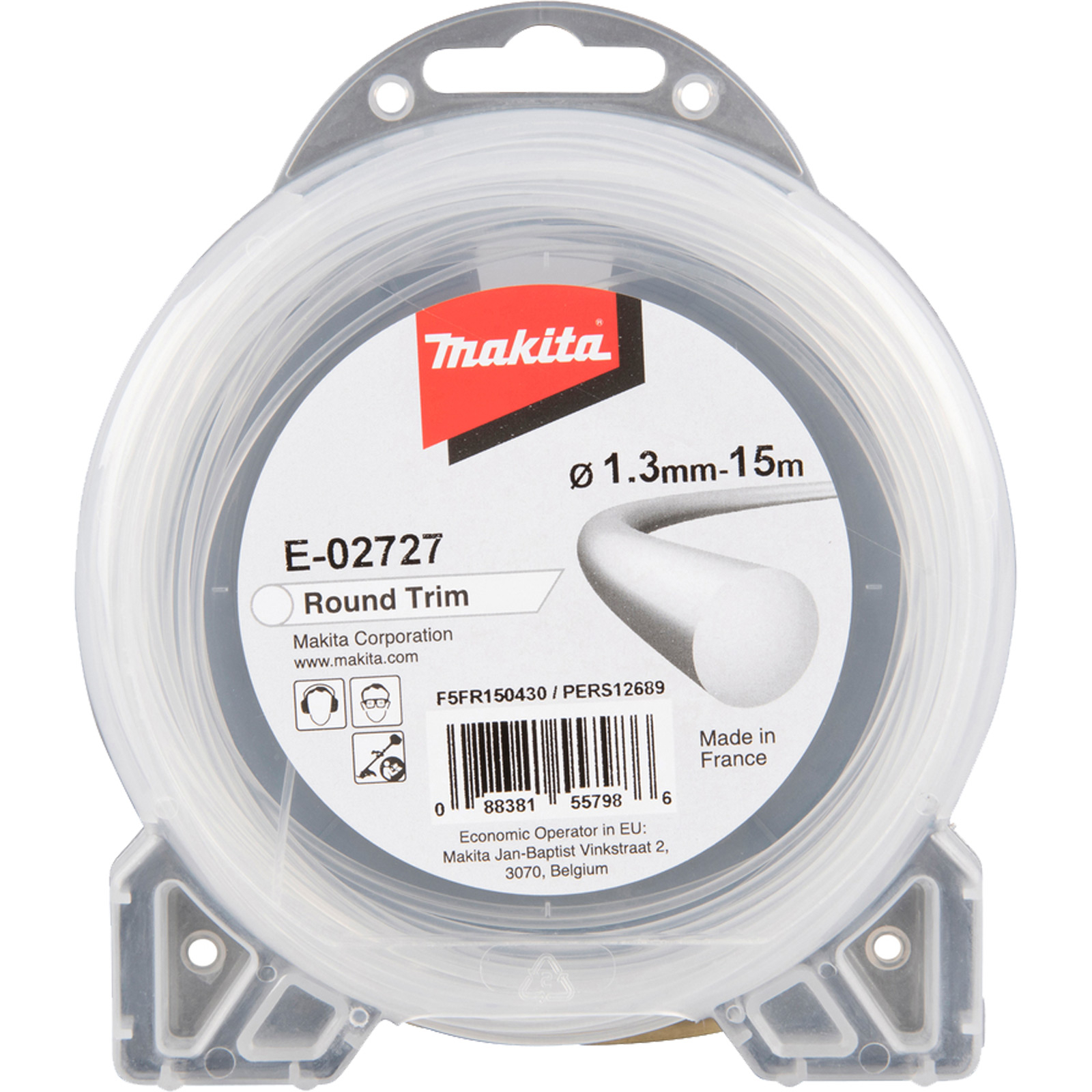 Fil de coupe rond Makita 1,3 mm x 15 m, E-02727
