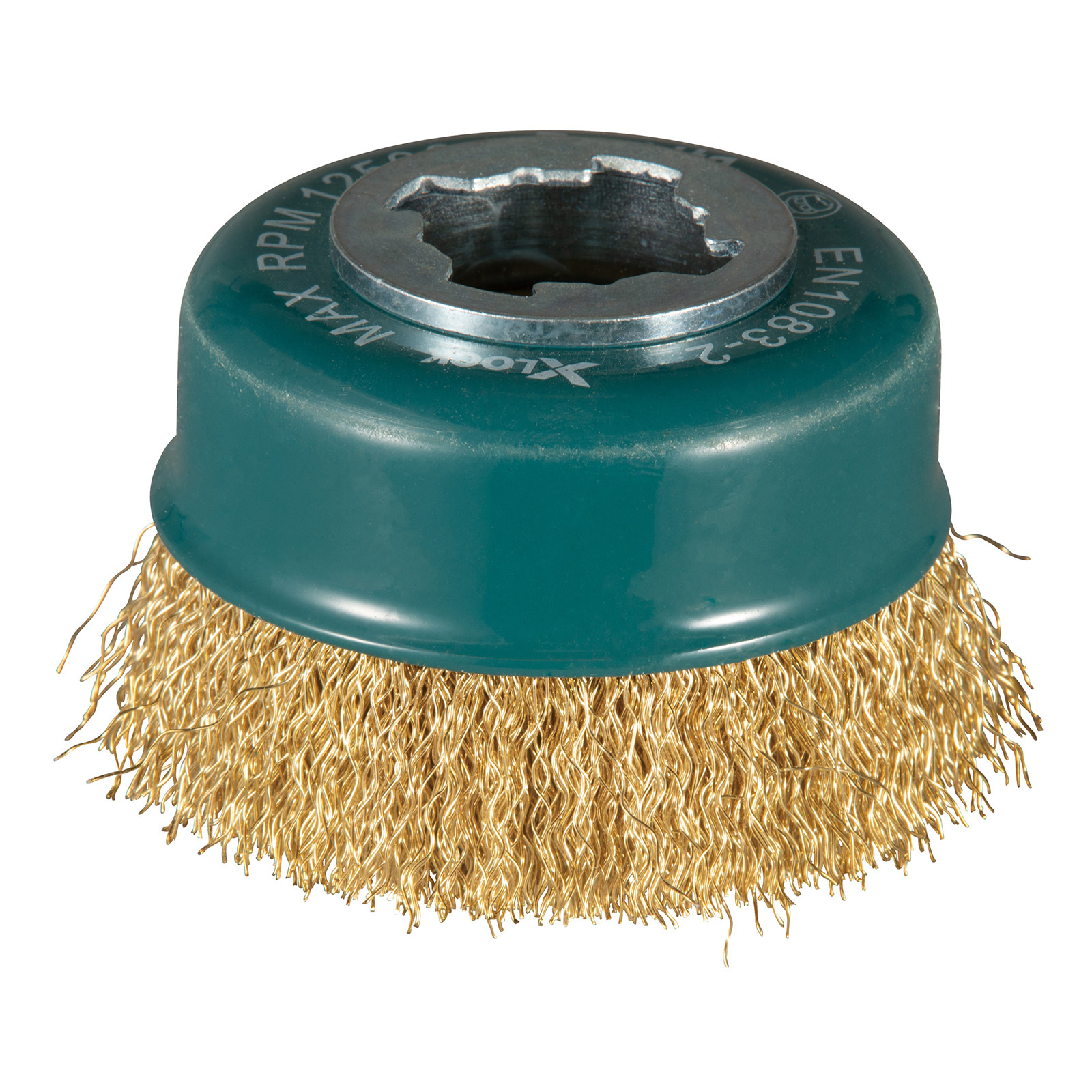 Makita brosse cup 75 mm laiton X-LOCK - D-73433