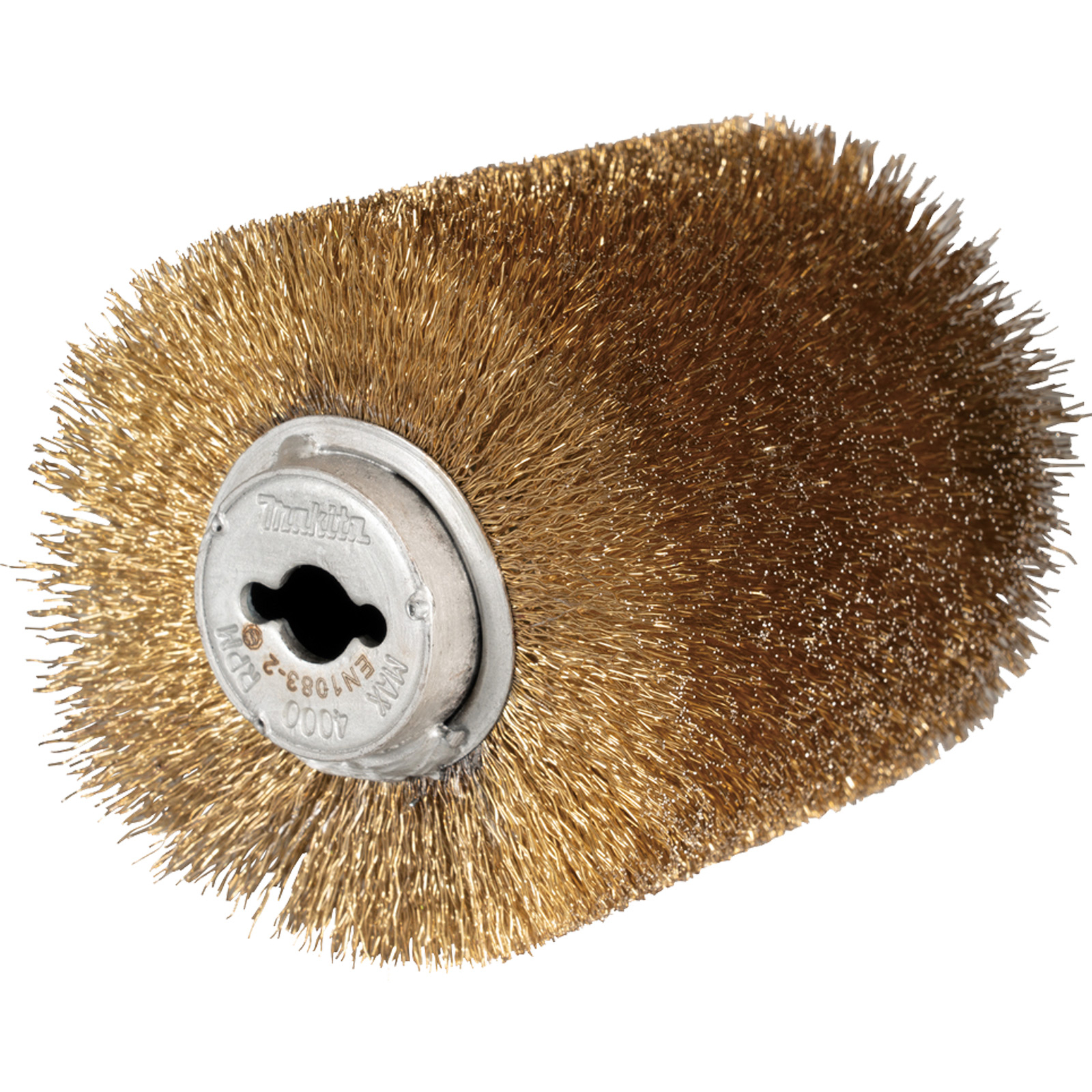 Brosse en fil d'acier laitonné pour meuleuse Makita - D-73570