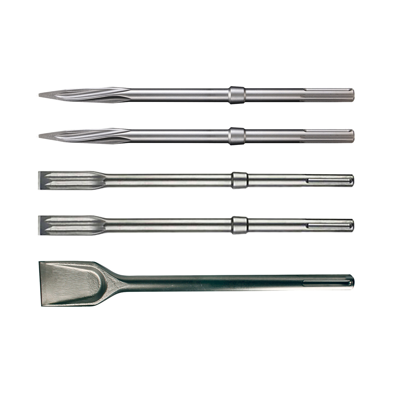 Makita Set de burins SDS-MAX 5 pièces - Longlife - E-13194 — lot de 5 pièces