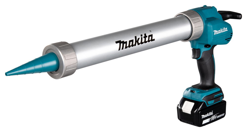 Pistolet à cartouches sur batterie Makita 18V avec 2 batteries 1,5 Ah et chargeur/porte-sacs