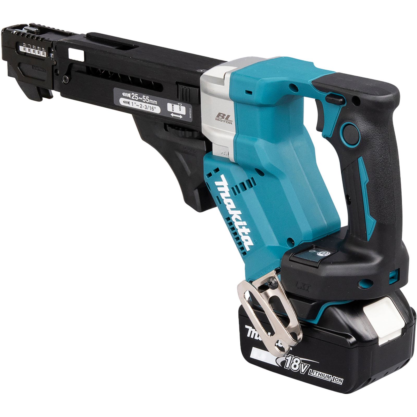 Visseuse à accumulateur Makita DFR551RTJ 18V LXT – 2x 5,0 Ah batteries, chargeur rapide & MAKPAC