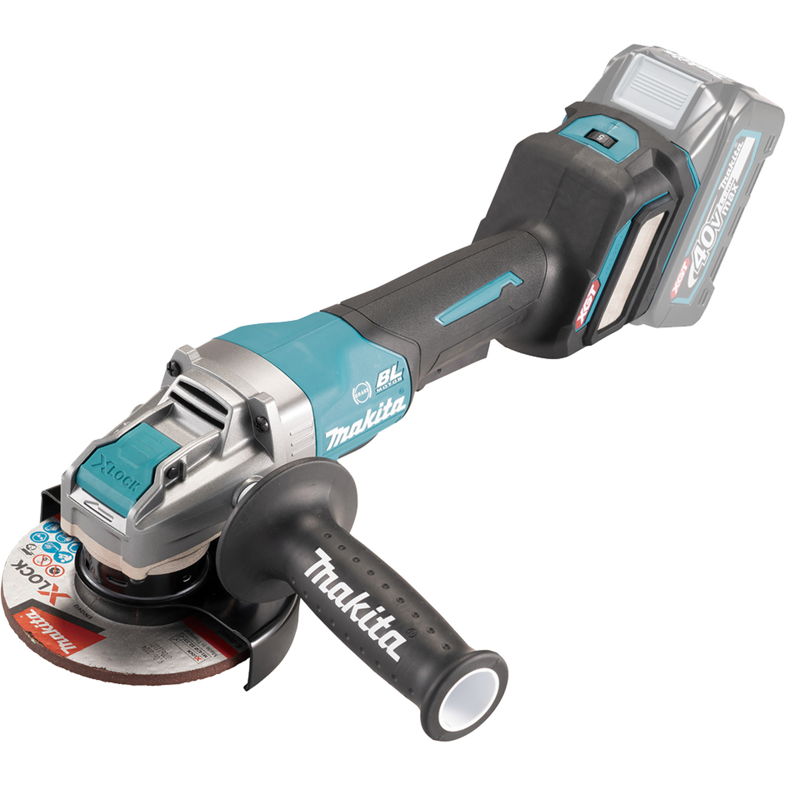 Meuleuse d'angle sur batterie Makita 40V max. (sans batterie, sans chargeur) GA044GZ