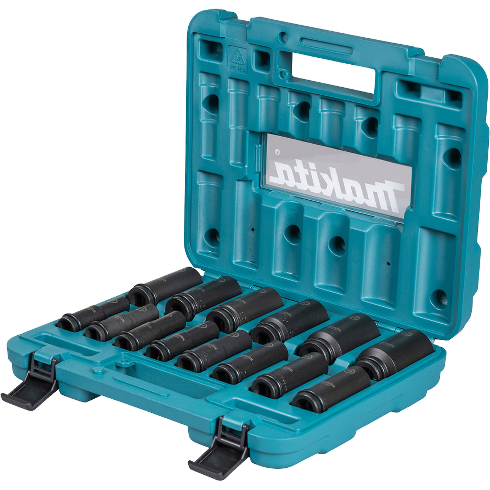 Jeu de douilles à choc Makita, 14 pièces, 1/2" — lot de 14 pièces