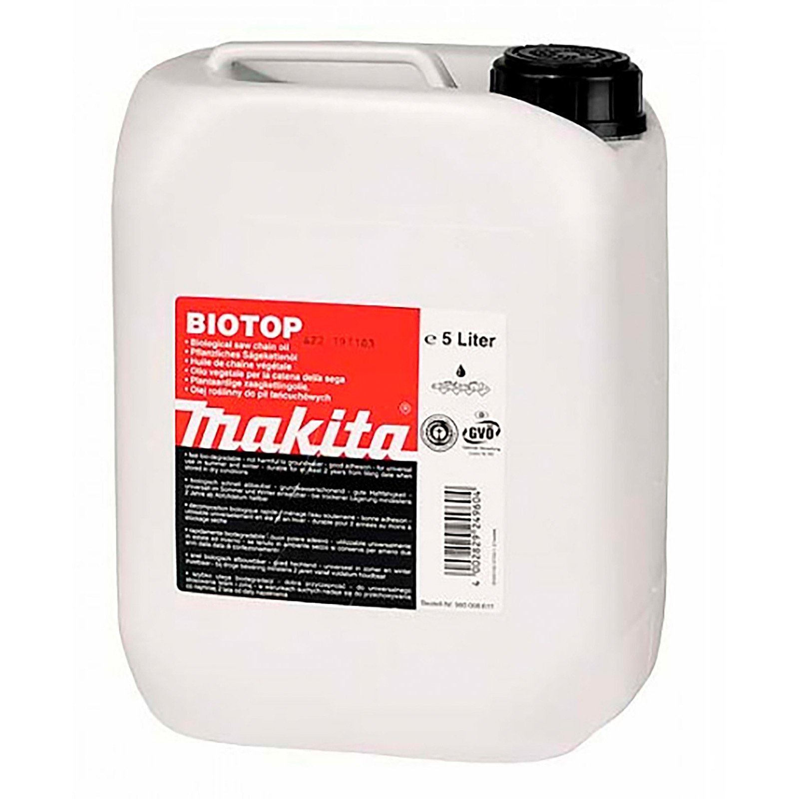 Huile pour chaîne de tronçonneuse Makita Biotop 5 L