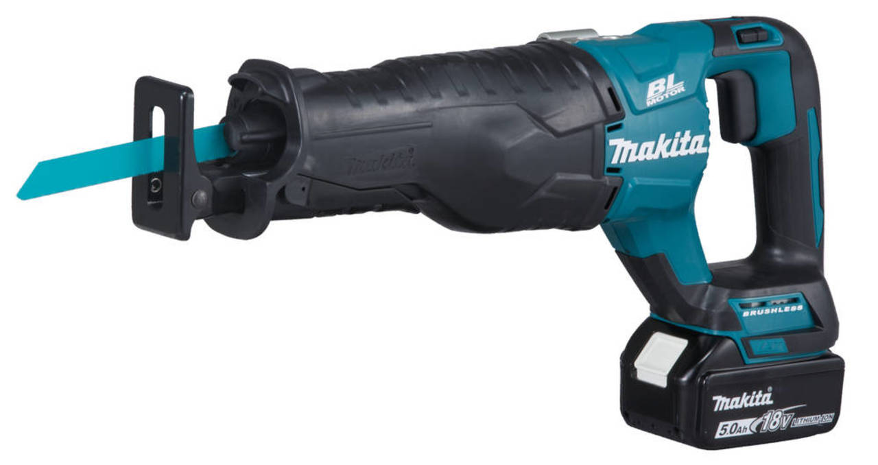 Makita DJR187RT - Scie alternative sur batterie 18 V avec 1x accus 5,0 Ah + chargeur en coffret