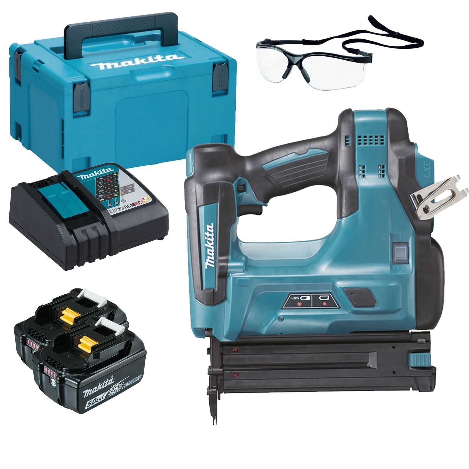 Cloueuse à tête fraisée sans fil Makita 18 V (DBN500RTJ)
