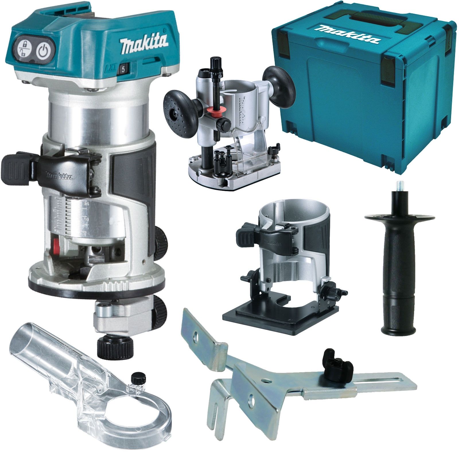 Fraiseuse multifonction sans fil Makita 18V DRT50ZJX2 sans batterie ni chargeur dans MAKPAC 4