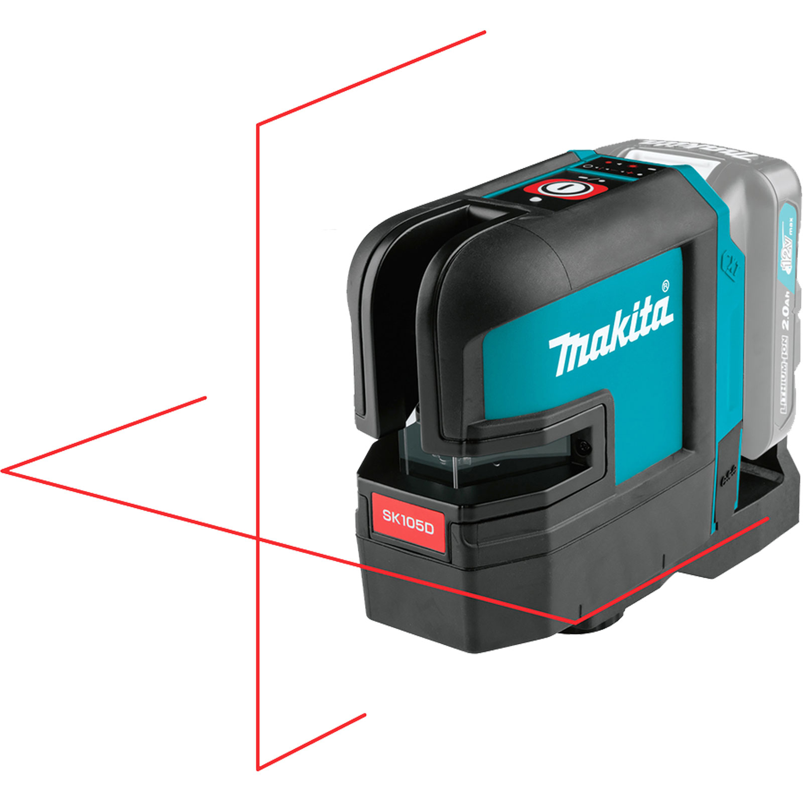 Laser croisé sur batterie Makita 12V max. SK105DZ avec étui de transport