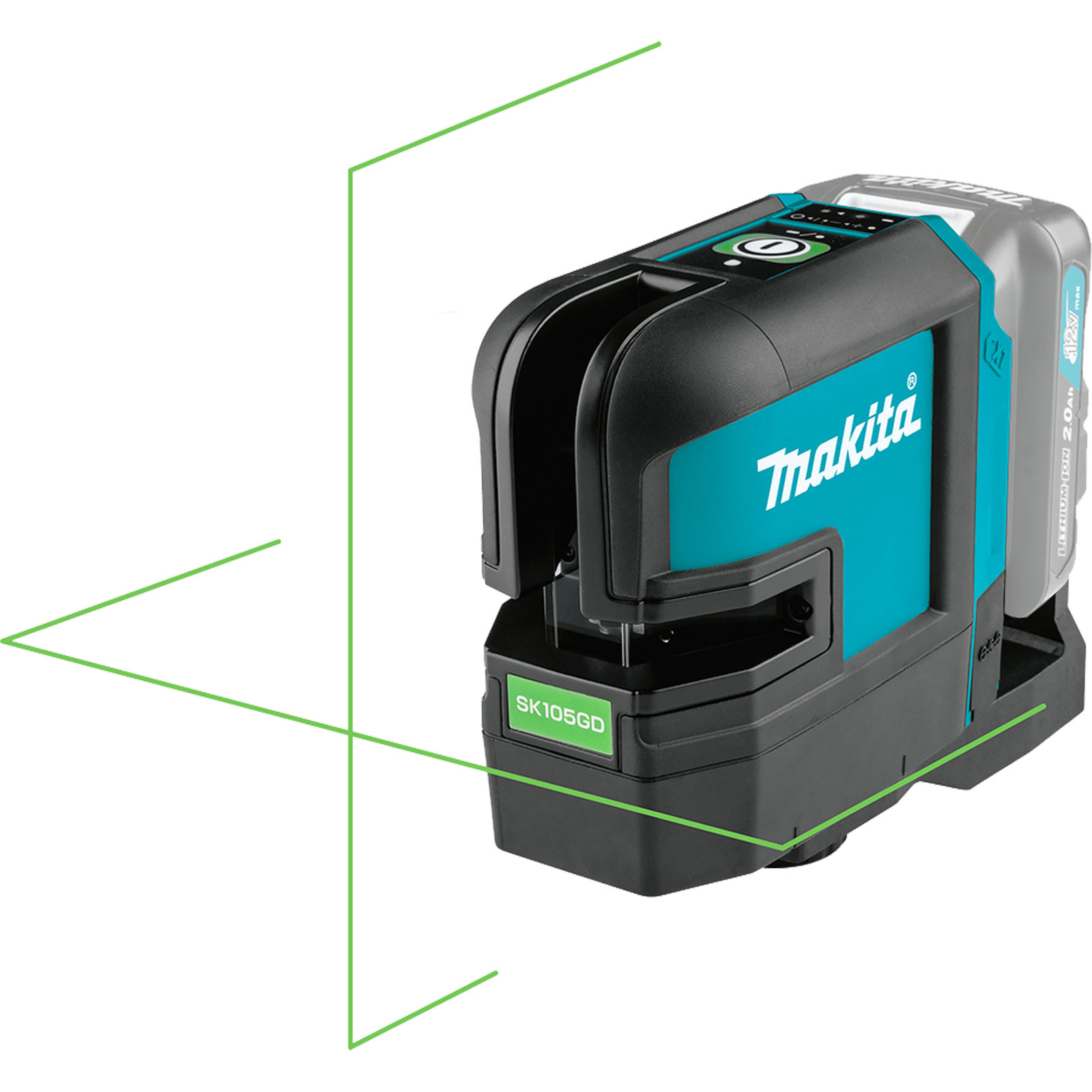 Niveau laser croisé Makita SK105GDZ 12 V vert, sans batterie ni chargeur, en carton