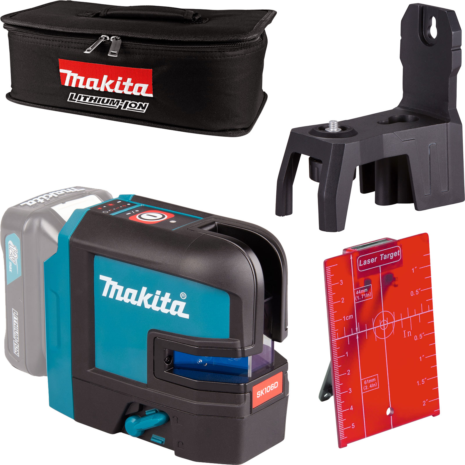 Makita SK106DZ Laser croix lignes sur batterie 12 V max. (sans batterie ni chargeur)