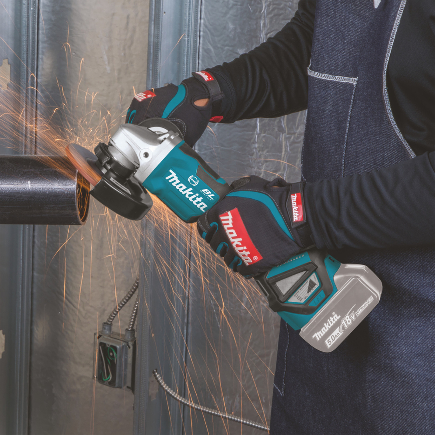 Makita DGA517Z Meuleuse d'angle sans fil 125 mm sans batterie 18V