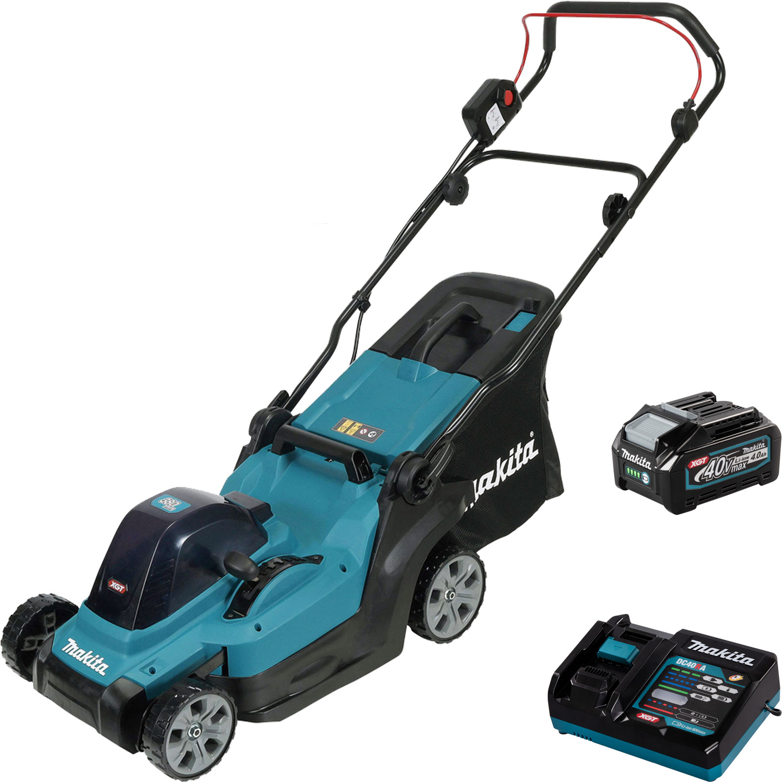 Tondeuse à gazon sur batterie Makita 40V max. - 38 cm - 40 L - LM003GM102