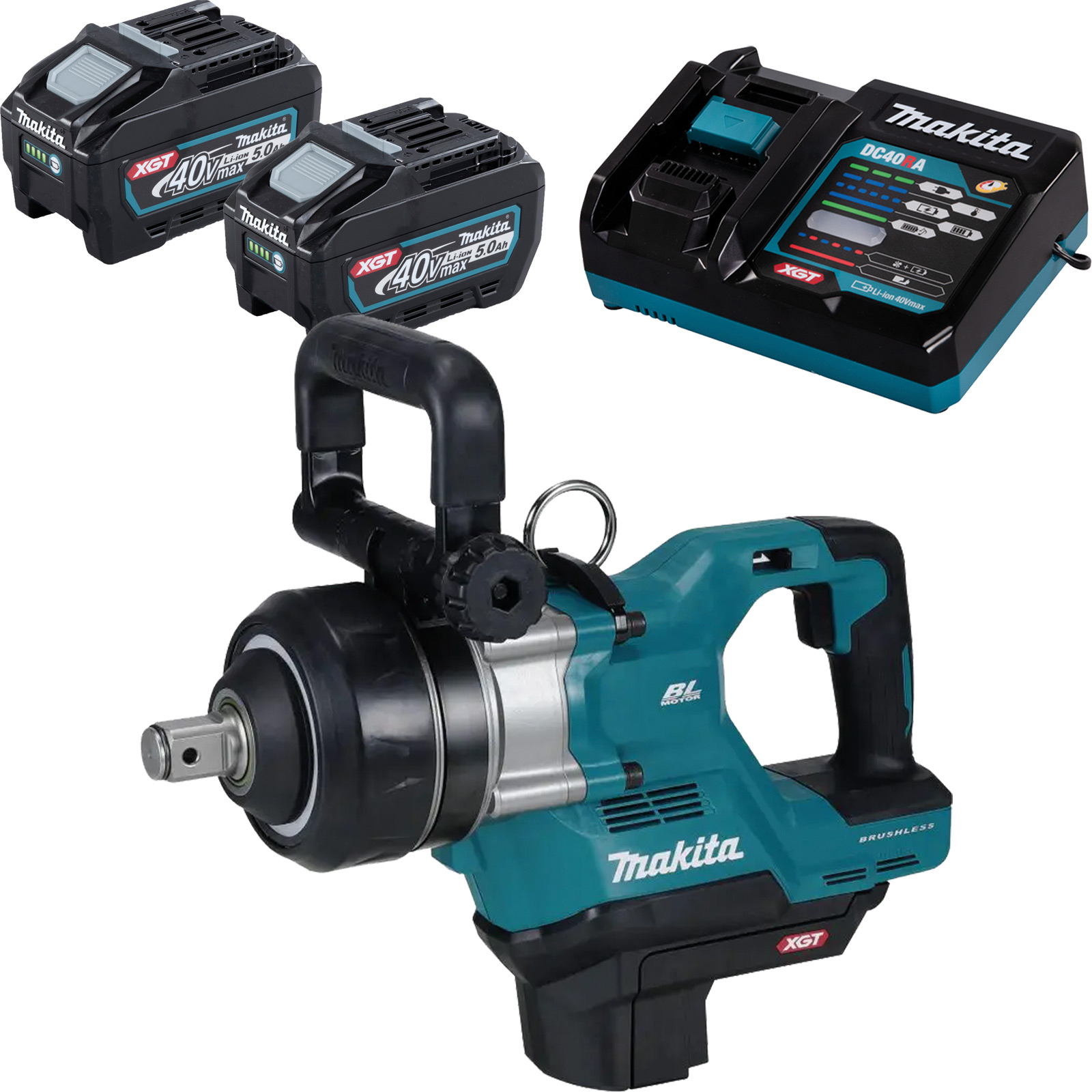 Clé à chocs sans fil Makita XGT 40V max, 4 000 Nm, carré extérieur 1 pouce