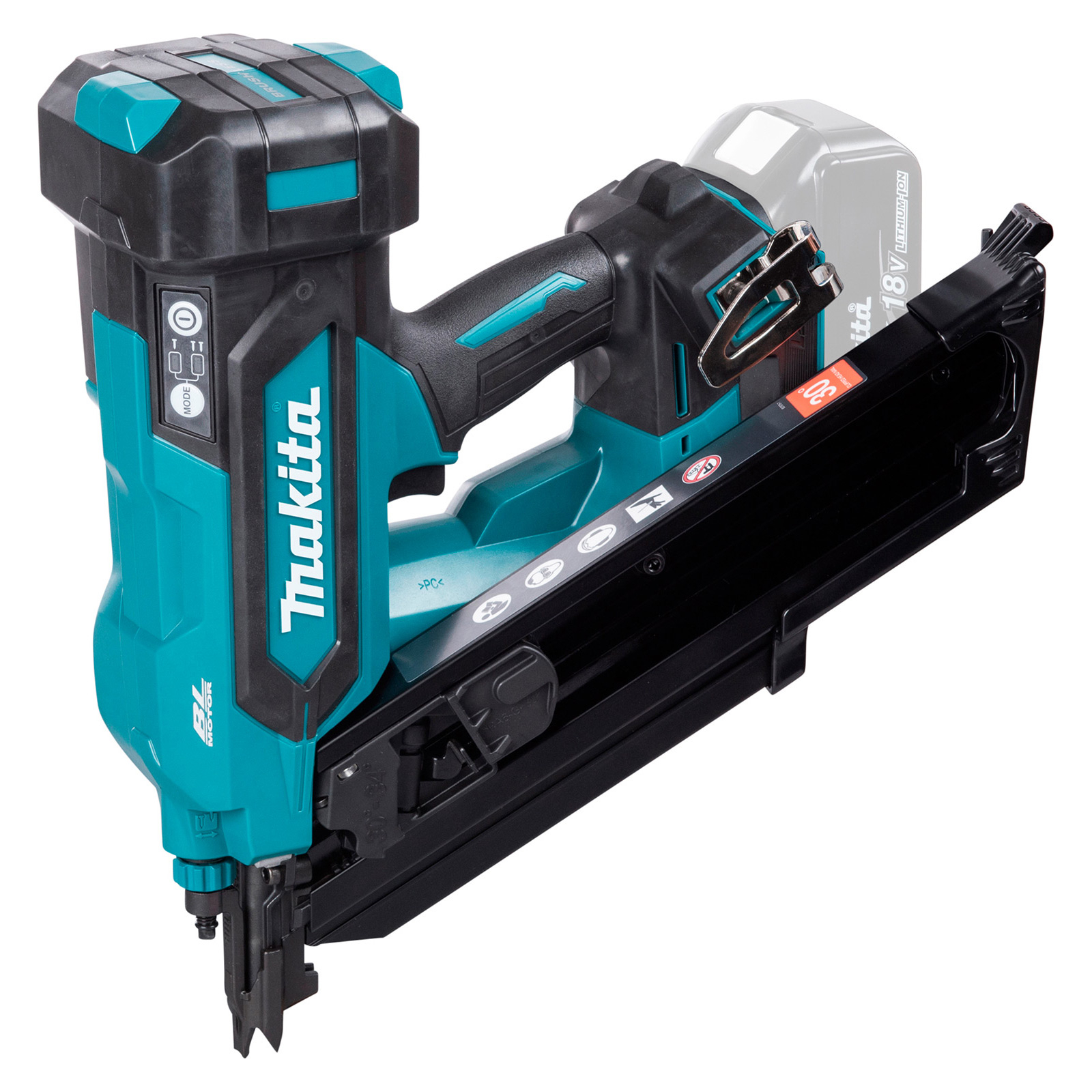 Pistolet à clous à batterie Makita DBN900ZK, 18V, 90 mm sans batterie ni chargeur en boîte