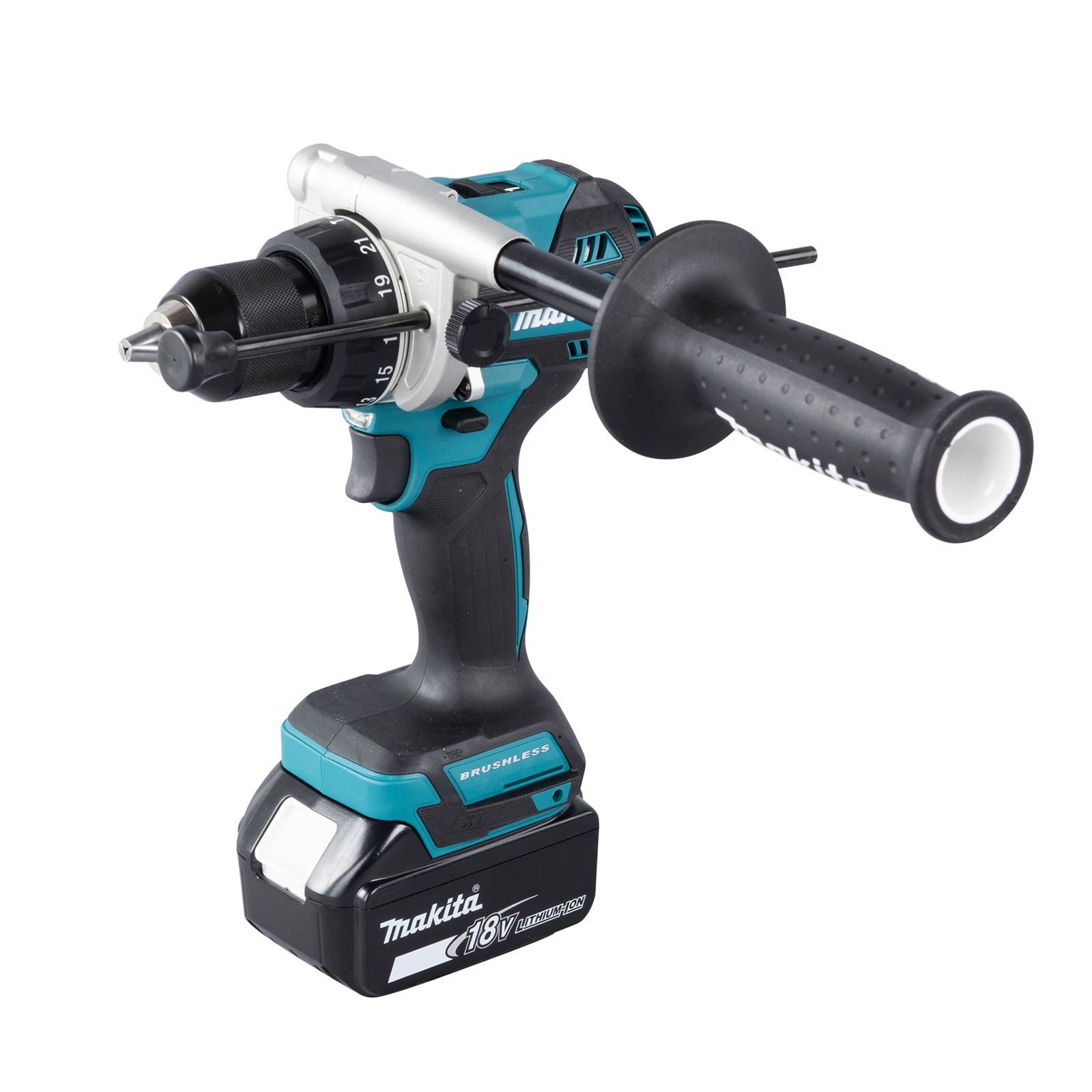 Perceuse-visseuse à percussion sans fil LXT 18V Makita, couple max 141 Nm, 0-2 100 tr/min - DHP492RTJ