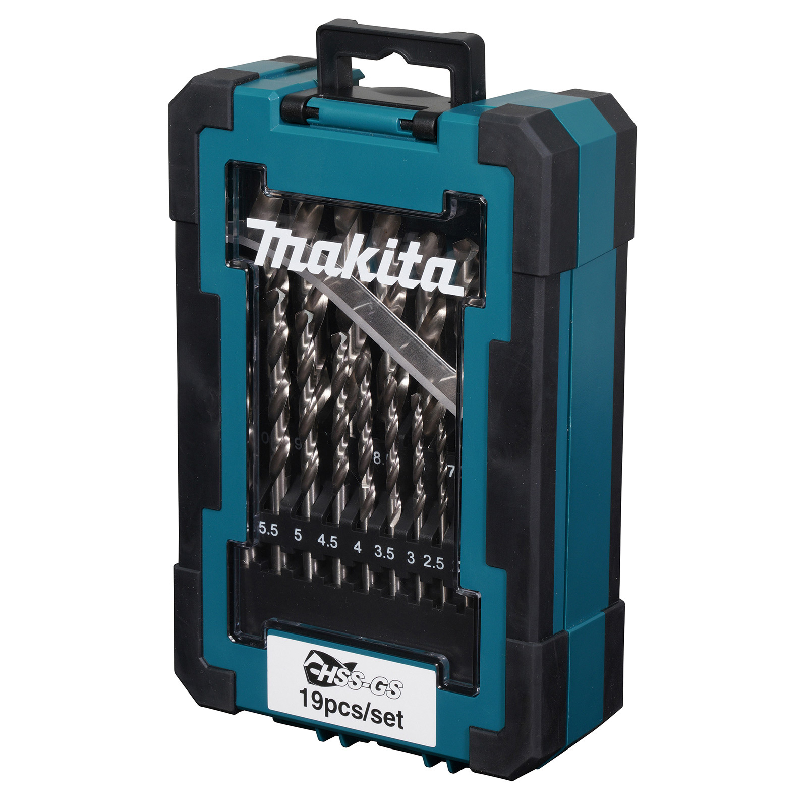 Set de forets pour métal Makita HSS-GS 19 pièces, D-78352 — lot de 19 pièces